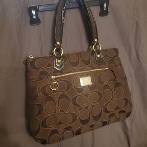 LARGE Poppy Coach Tote!!